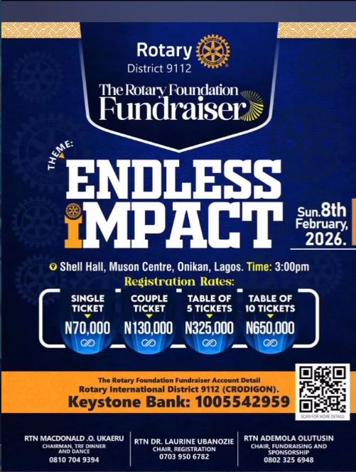 Rotary Foundation Fundraiser — D9112